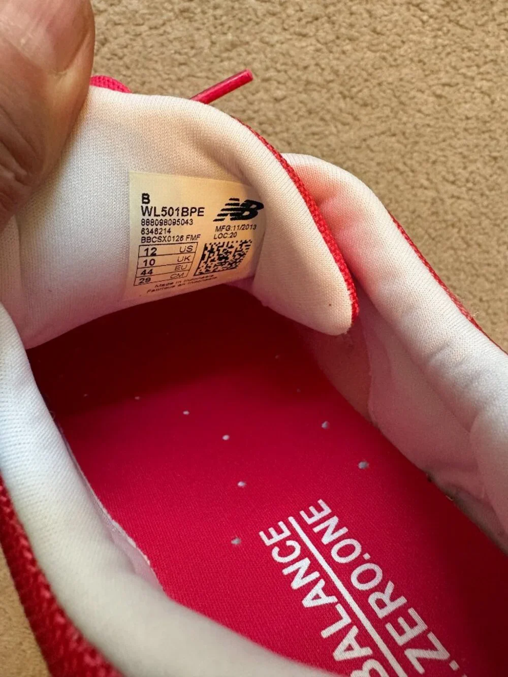 New Balance 501 Women's Running Walking Sneakers Size 12 Pink Tan NWOT